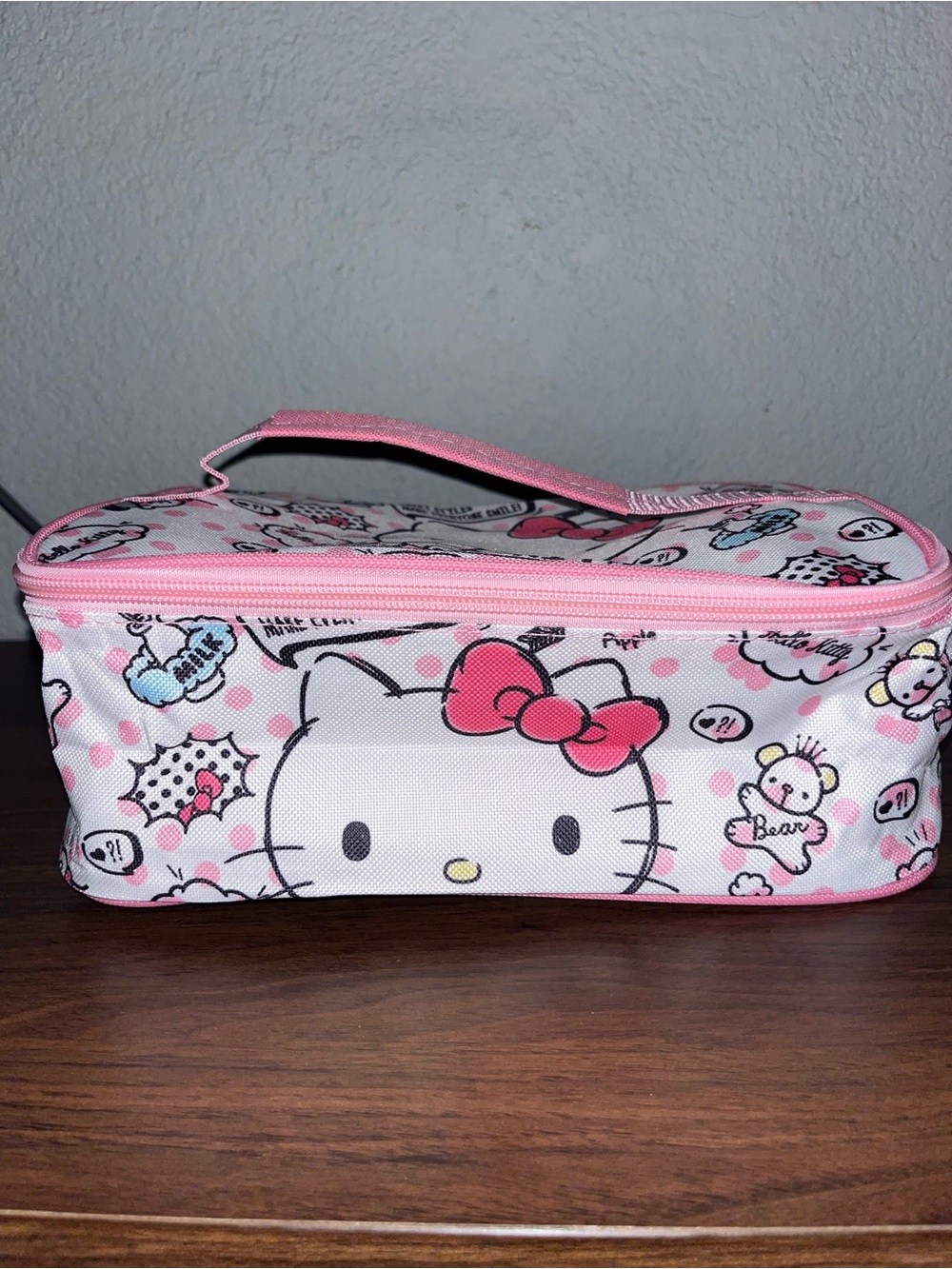 Hello Kitty Pink and White Kids Lunch Tote with Handle